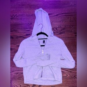 SHEIN cropped zip up hoodie